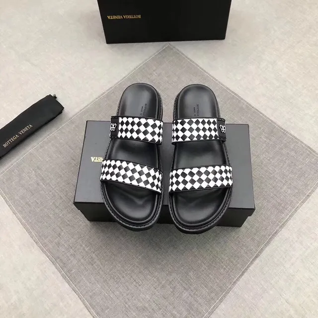 Bottega Veneta Andiamo চেকারবোর্ড প্ল্যাটফর্ম স্লিপার 7