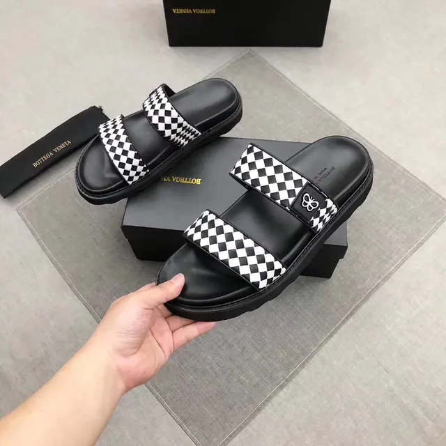 Bottega Veneta Andiamo চেকারবোর্ড প্ল্যাটফর্ম স্লিপার 8