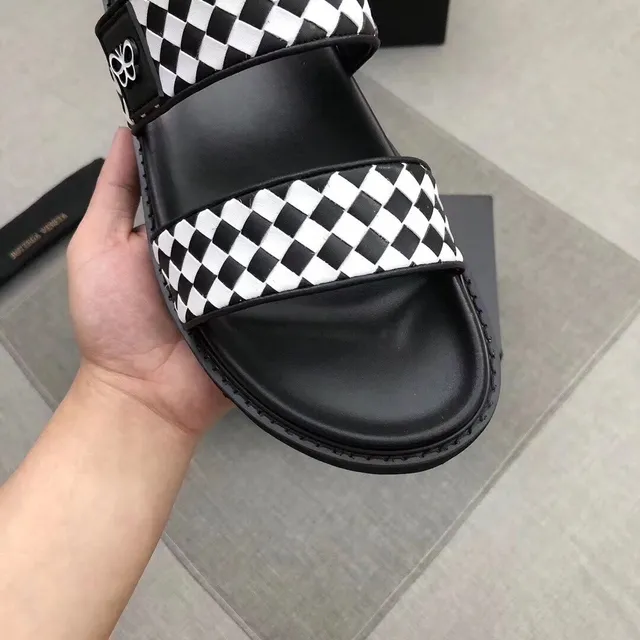 Bottega Veneta Andiamo চেকারবোর্ড প্ল্যাটফর্ম স্লিপার 9