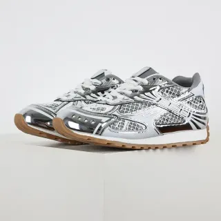Bottega Veneta Andiamo Metallic Silver Mesh Lifestyle Sneakers
