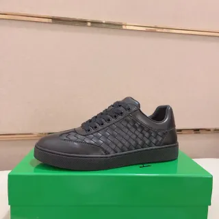 Bottega Veneta Andiamo বোনা চামড়া কালো লাইফস্টাইল স্নিকার