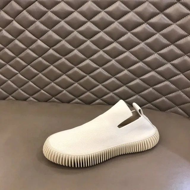 Bottega Veneta Sneakers à tige tricot blanc avec semelle à bord crénelé 6