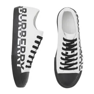 Burberry Knight sneakers lifestyle blanc et noir à impression de logo 4