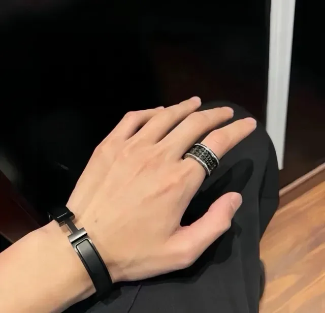Bvlgari B.zero1 Multi-Band Pavé and Pyramid-Stud Ring 3
