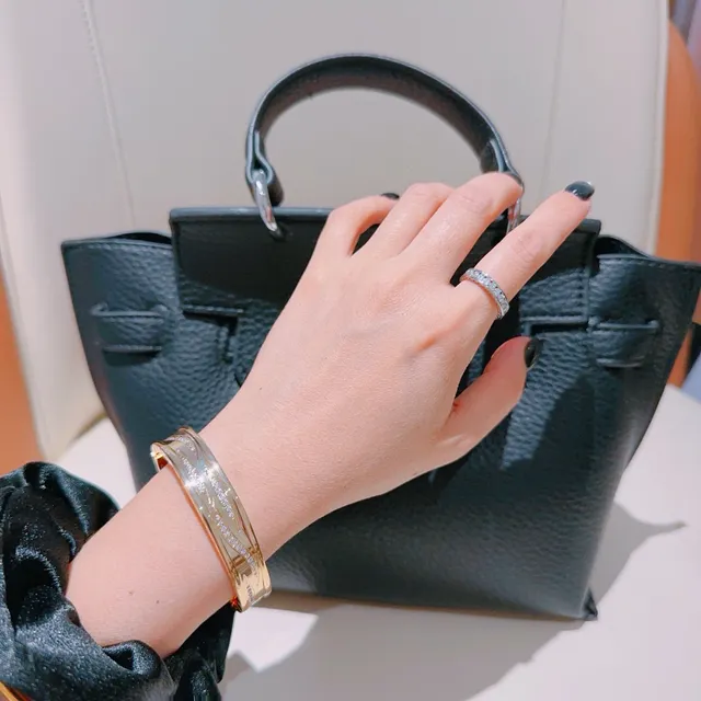 Bvlgari B.zero1 Multi-Band Pavé-Set Gold Bracelet 5