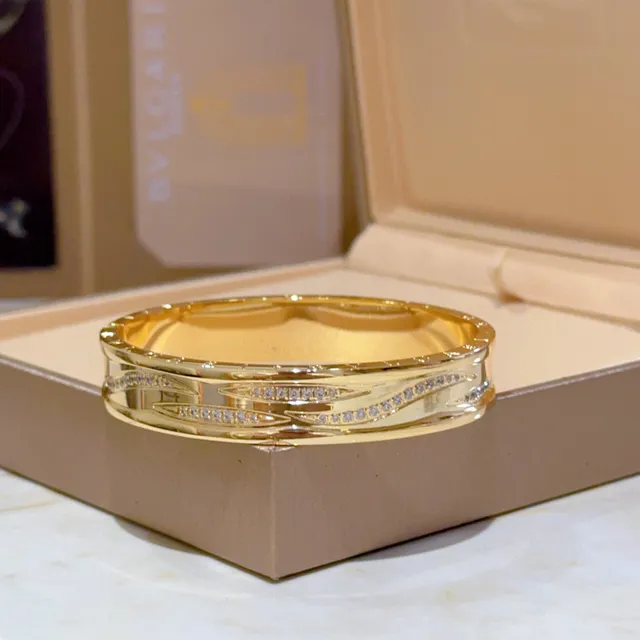 Bvlgari B.zero1 Multi-Band Pavé-Set Gold Bracelet 7