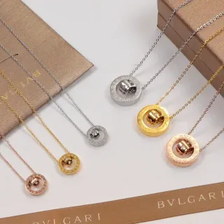Bvlgari B.zero1 Rotating Double-Ring Pendant Necklace