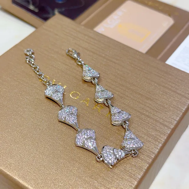 Bvlgari 蒂瓦斯梦幻 Fan-Link Silver-Tone 手链 3