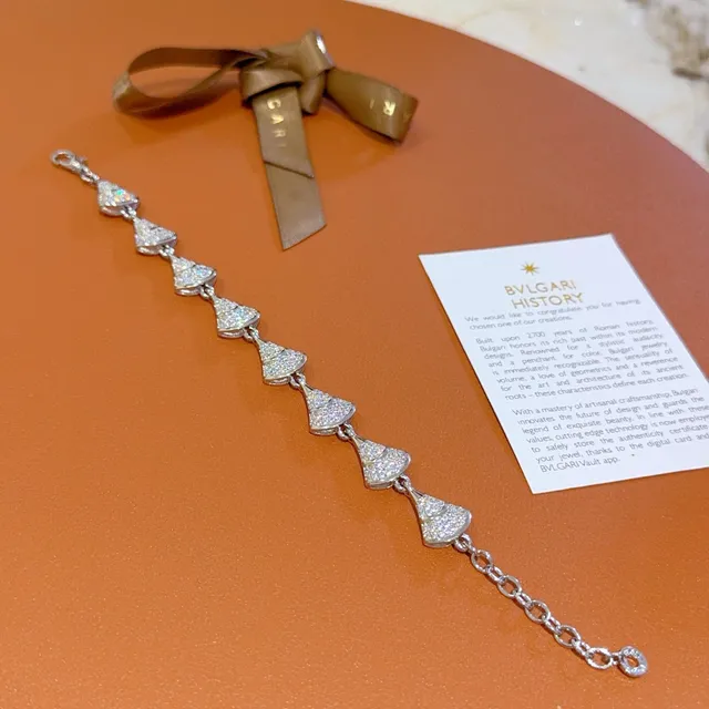 Bvlgari 蒂瓦斯梦幻 Fan-Link Silver-Tone 手链 4