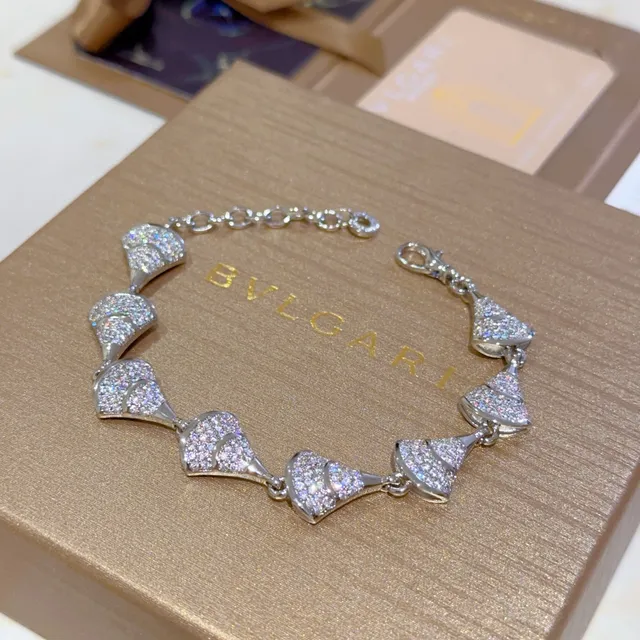 Bvlgari 蒂瓦斯梦幻 Fan-Link Silver-Tone 手链 7