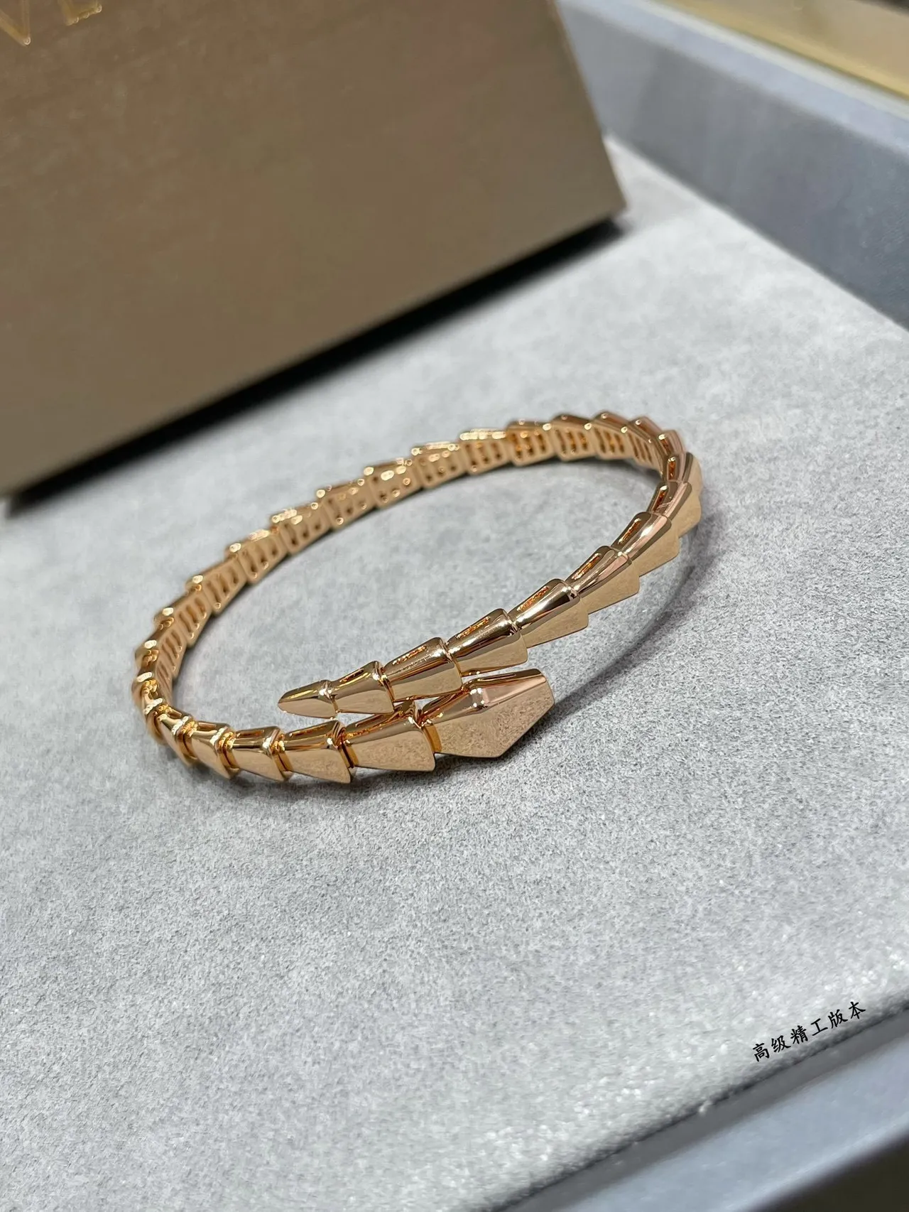 Bvlgari Serpenti Silver Gold Articulated Snake Tubogas Construction Bracelet 6
