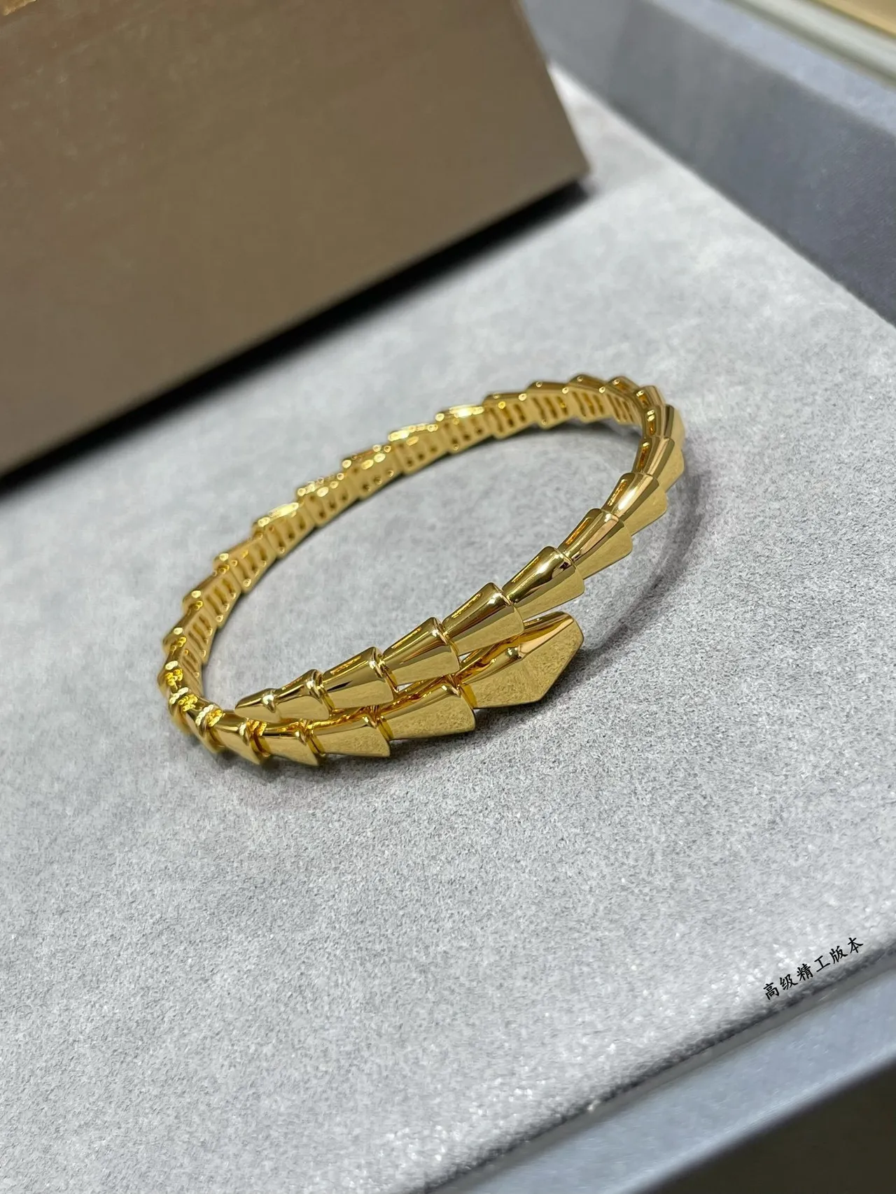 Bvlgari Serpenti Silver Gold Articulated Snake Tubogas Construction Bracelet 7