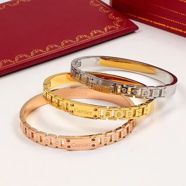 Cartier Juste un Clou ब्रेसलेट गुलाबी सोना पीला सोना चांदी टोन ब्रेसलेट्स 6