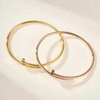 Cartier Juste un Clou Gold Thin Hoop Screw-Head Closure Bracelet