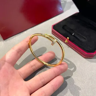 Cartier Juste un Clou ছোট মডেল Pavé ডায়মন্ড হলুদ সোনার ব্রেসলেট