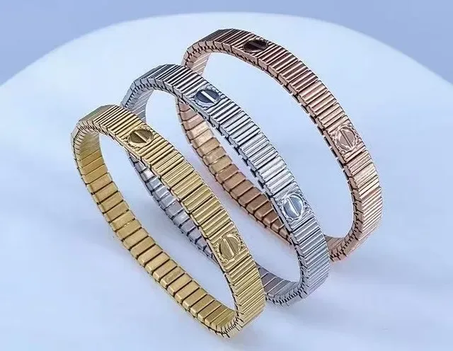 Pulsera Cartier Love Oro Rosa Plata Oro Amarillo Metal 6