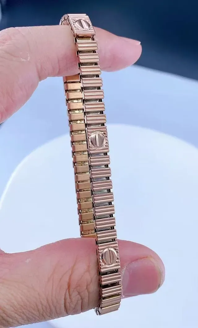 Pulsera Cartier Love Oro Rosa Plata Oro Amarillo Metal 7