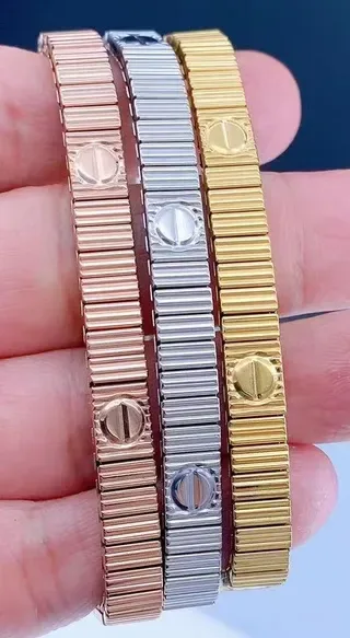 Pulsera Cartier Love Oro Rosa Plata Oro Amarillo Metal 9