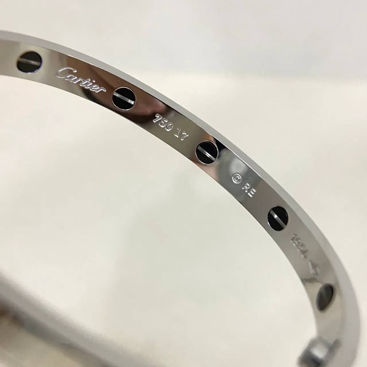 Cartier Love Screw-Motif Polished Silver Bracelet 4