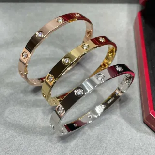 Cartier Love Wide Ten-Diamond Bracelet