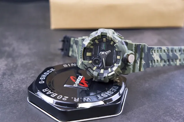 Casio G-Shock GA-100 迷彩 坚固 模拟-数字 运动手表 2