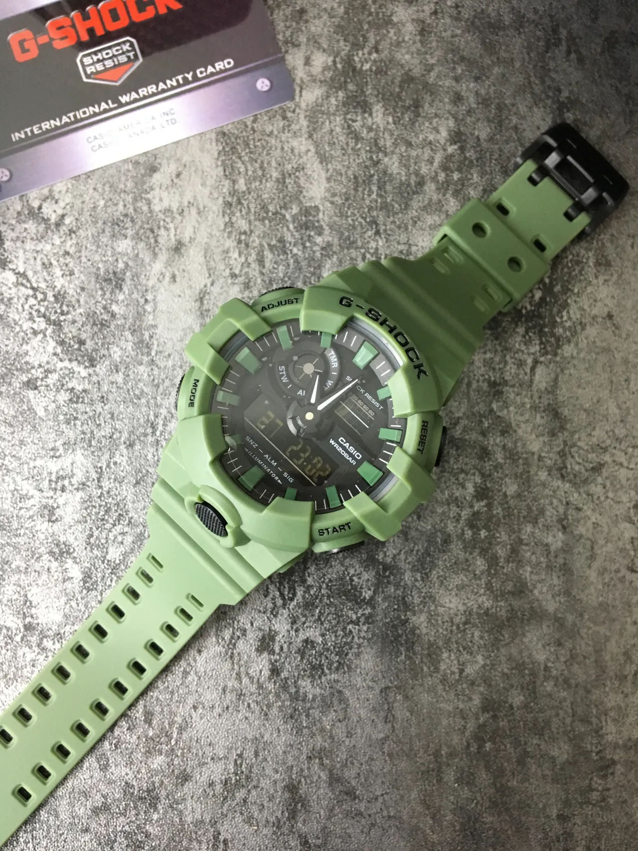 Casio G-Shock GA-100 橄榄绿 运动手表 5