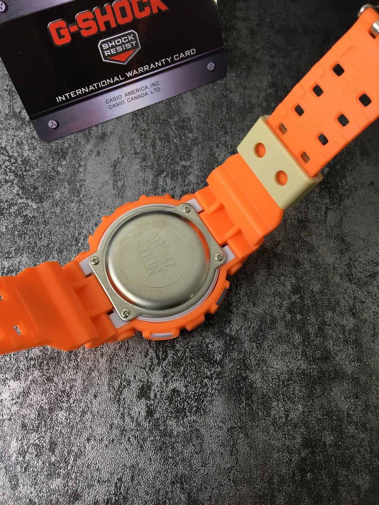 卡西欧 G-Shock GA-110 橙色和绿松石运动手表 4