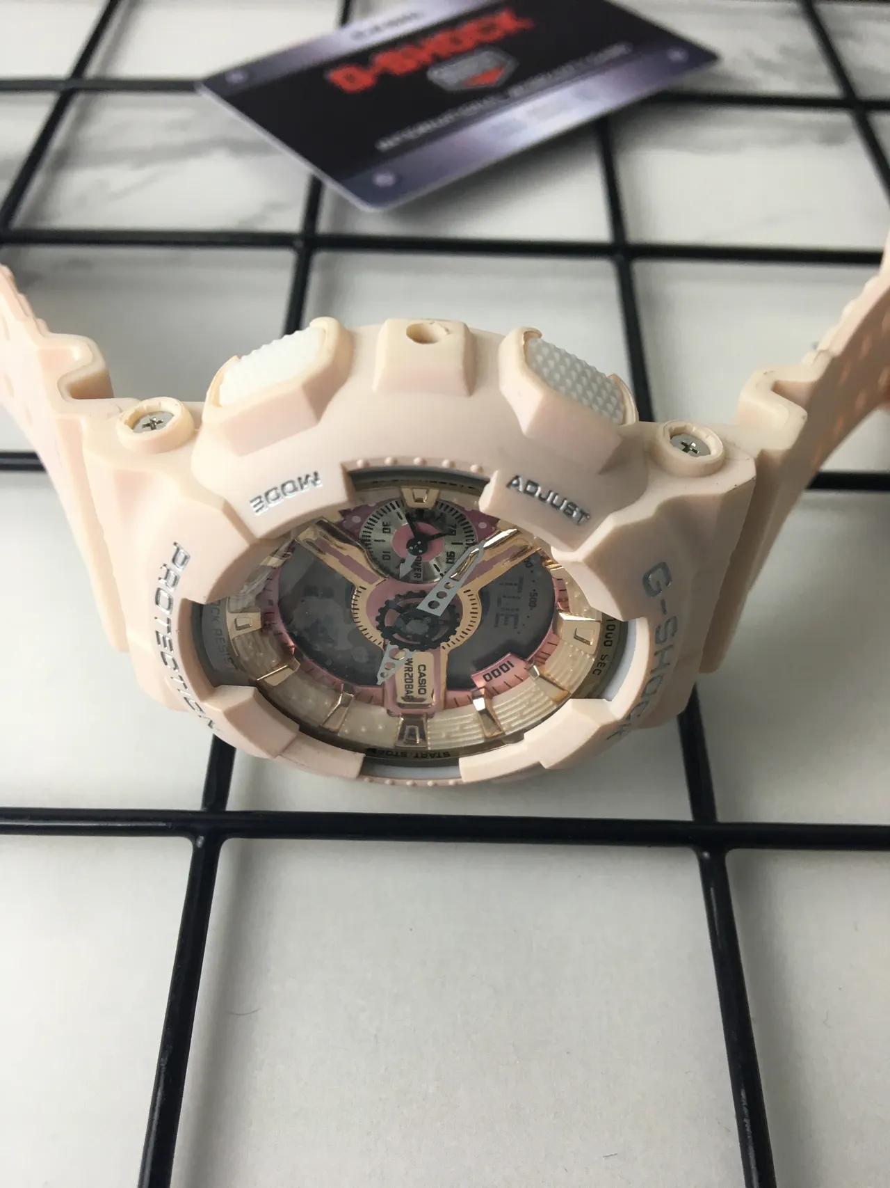 Casio G-Shock GA-110 Pastel Pink Beige Sports Watch 5