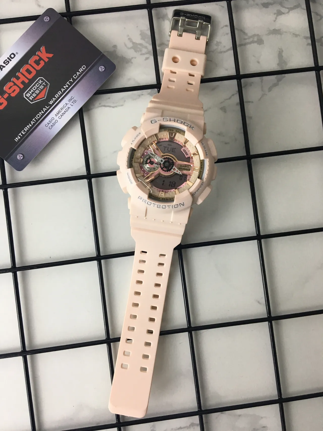 Casio G-Shock GA-110 Pastel Pink Beige Sports Watch 6