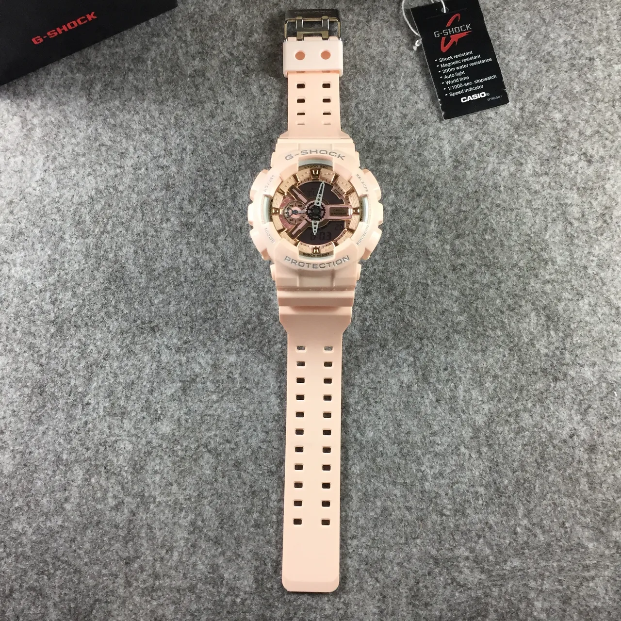 Casio G-Shock GA-110 Pastel Pink Beige Sports Watch 12