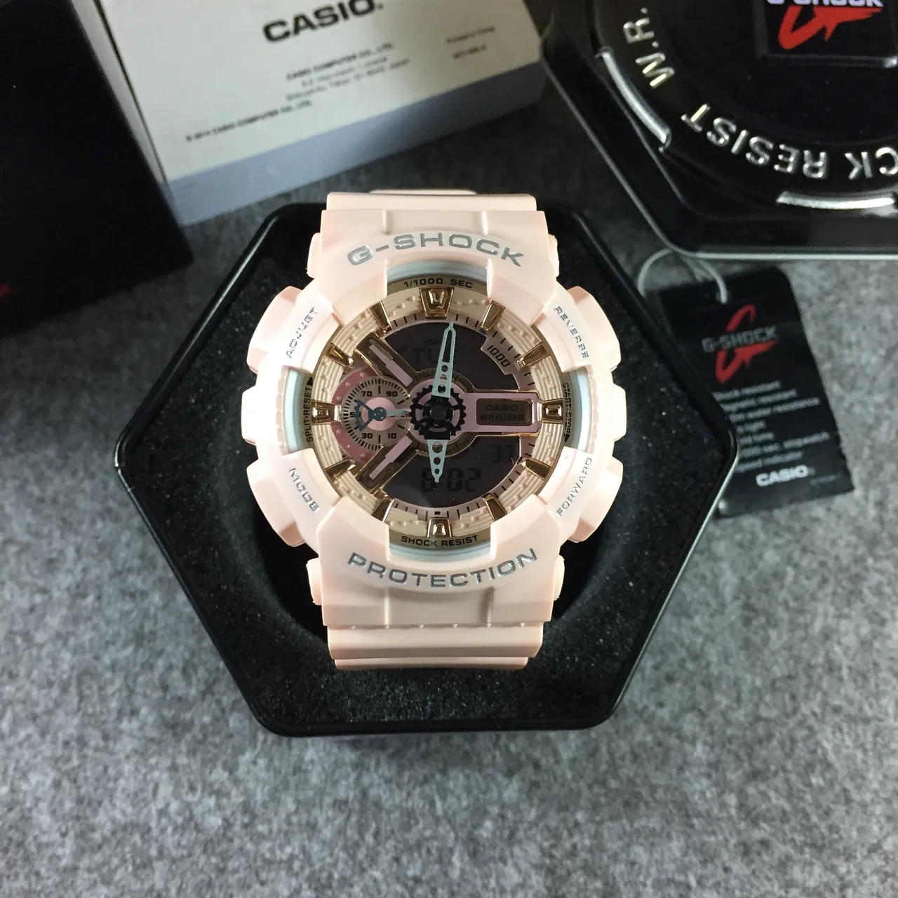Casio G-Shock GA-110 Pastel Pink Beige Sports Watch 13