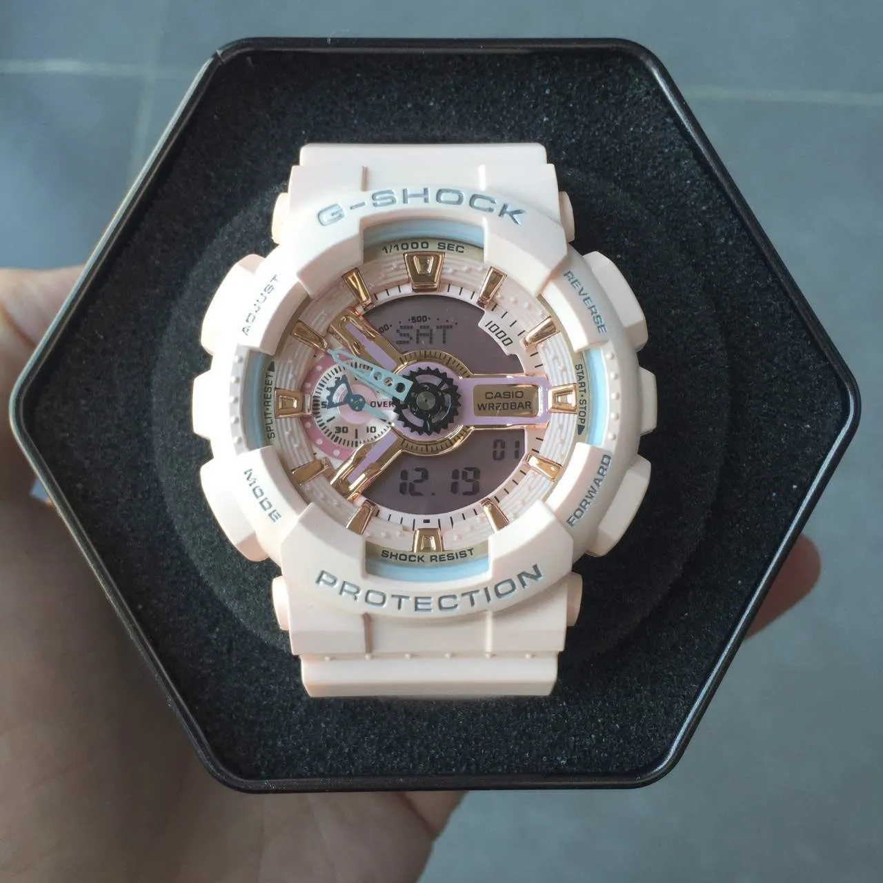 Casio G-Shock GA-110 Pastel Pink Beige Sports Watch 14