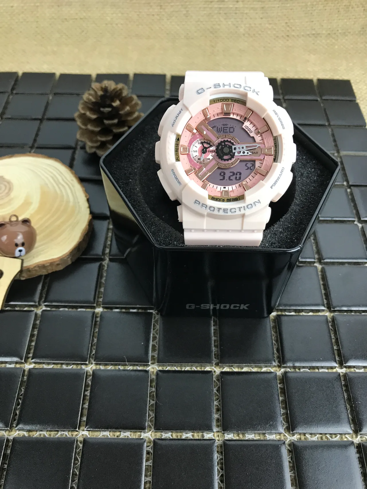 Casio G-Shock GA-110 Pastel Pink Beige Sports Watch 15
