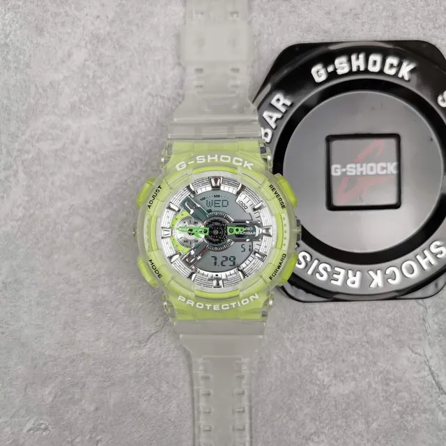 Casio G-Shock GA-110 Translucent Lime Green Sports Watch 3