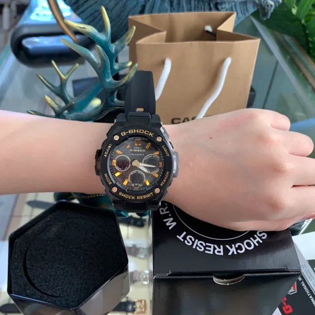 Casio G-Shock GA-2100 Black and Gold Sports Watch 5