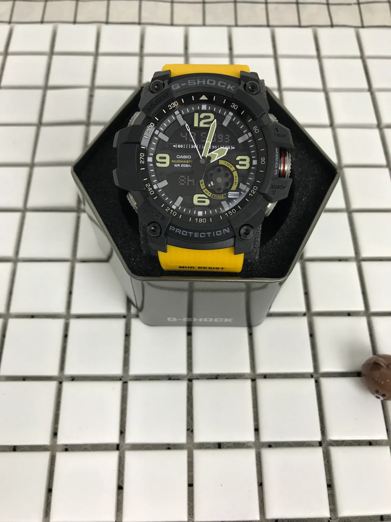 Casio G-Shock Mudmaster Reloj Deportivo Negro y Amarillo 7