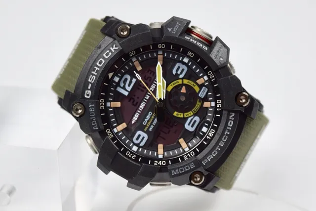 ক্যাসিও G-Shock Mudmaster Olive Green দৃঢ় খেলা ঘড়ি 4