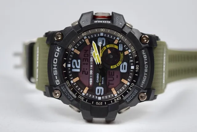 ক্যাসিও G-Shock Mudmaster Olive Green দৃঢ় খেলা ঘড়ি 9