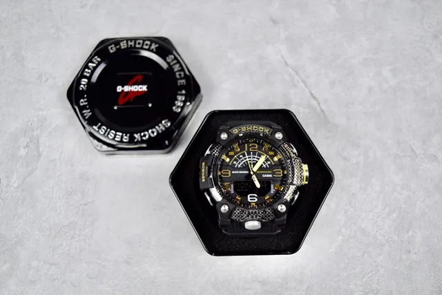 Casio G-Shock Mudmaster Quad Sensor কালো এবং সোনালি খেলার ঘড়ি 2