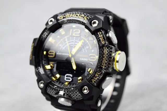 Casio G-Shock Mudmaster Quad Sensor কালো এবং সোনালি খেলার ঘড়ি 5