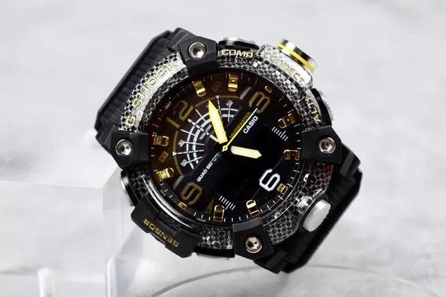Casio G-Shock Mudmaster Quad Sensor কালো এবং সোনালি খেলার ঘড়ি 6