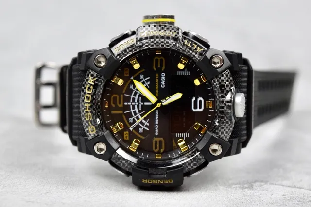 Casio G-Shock Mudmaster Quad Sensor কালো এবং সোনালি খেলার ঘড়ি 7