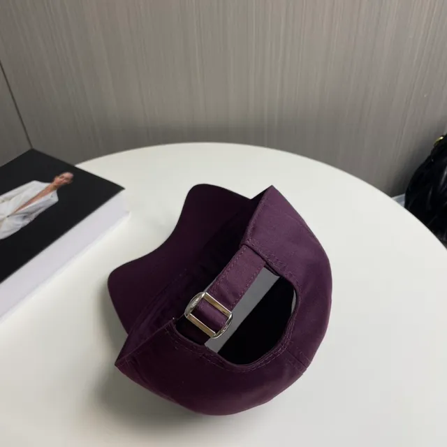 Celine Embroidered Logo Purple Baseball Cap 4