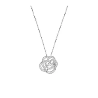 Chanel Camélia Pavé Diamond قلادة ورد