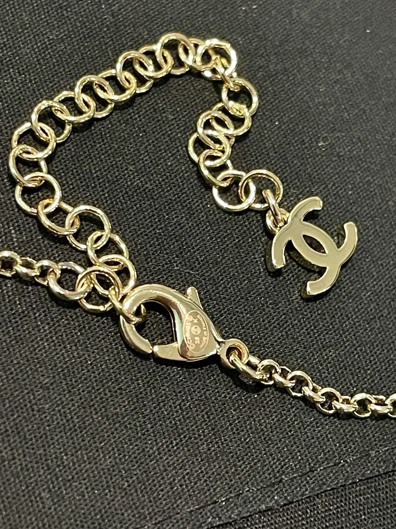 Chanel Silver White Long Chain Pearl Accents Necklace 5