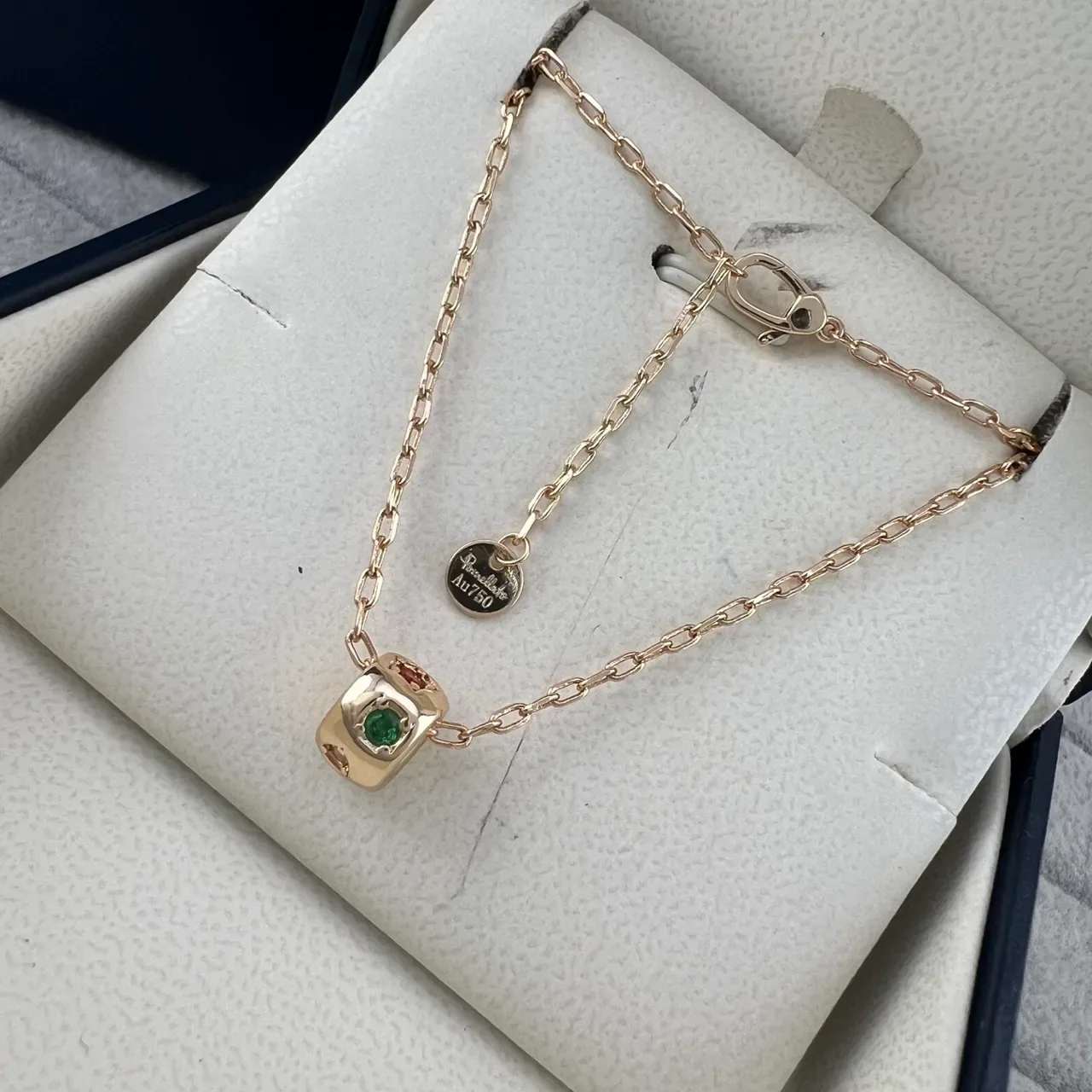Chopard Dual Cube जेमस्टोन पेंडेंट नेकलेस 3