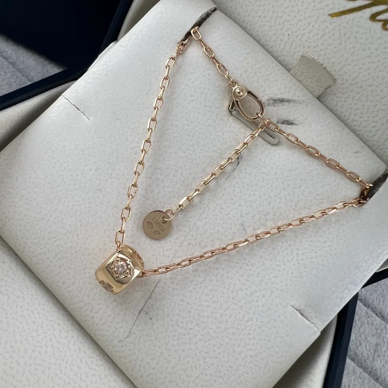 Chopard Dual Cube जेमस्टोन पेंडेंट नेकलेस 4