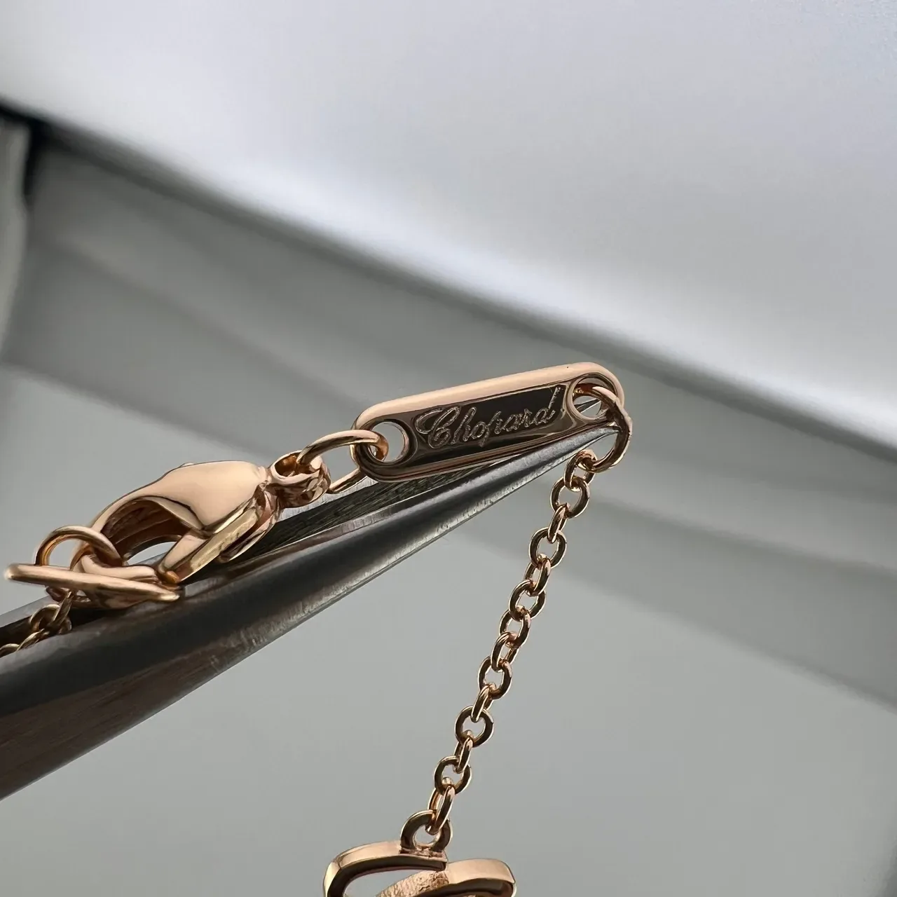 Chopard Happy Spirit قلادة ماس دائري طافر 3