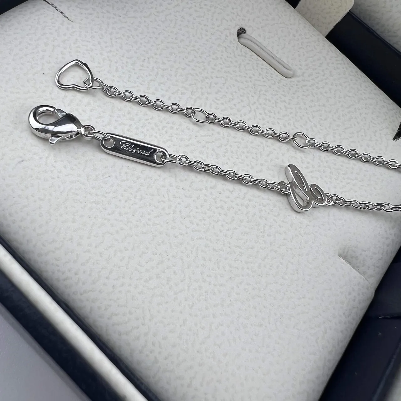 Chopard चांदी पारदर्शी Pavé-Set डायमंड हार्ट्स मूवेबल सेंट्रल नेकलेस 2