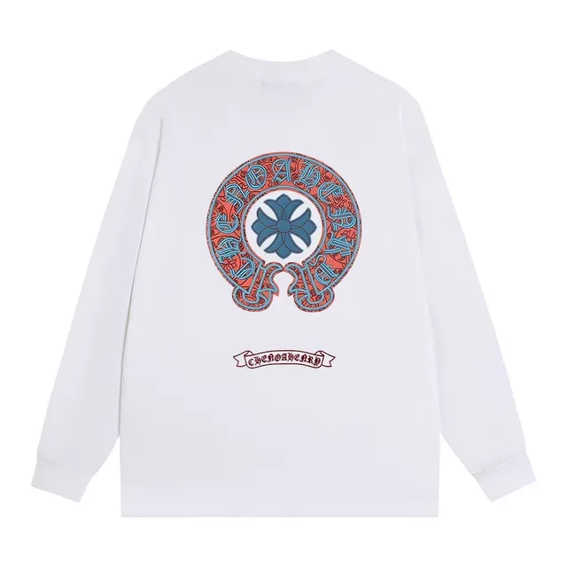 Chrome Hearts Circle Logo Embroidered Black Long-Sleeve T-Shirt 7